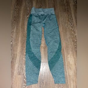 Heathered teal athletic leggings